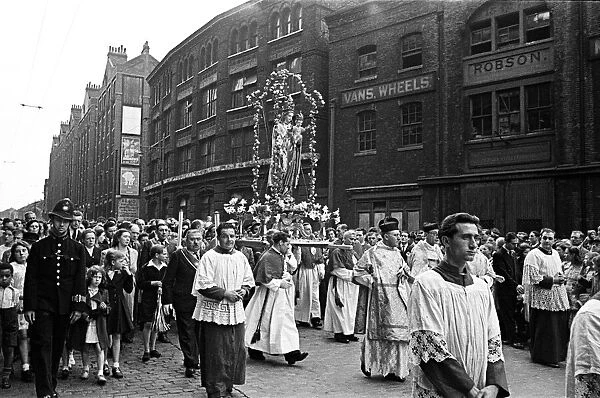 Italian Parade in Little Italy honouring Our Lady of Mount Carmel, Clerkenwell