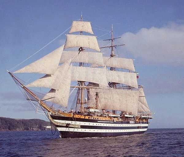 The Italian tall ship Amerigo Vespucci, used for training