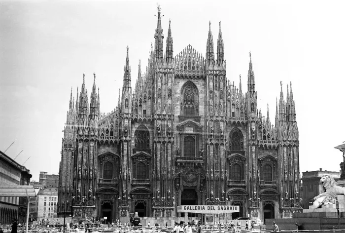 Framed Print : Italy Milan Duomo cathedral June 1962 IJ2002 Framed Print : Italy Milan Duomo cathedral June 1962 IJ2002