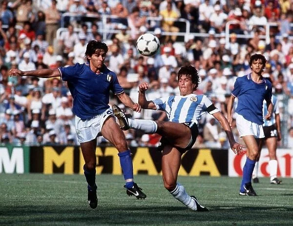 Italy v Argentina World Cup 1982 football Passarella