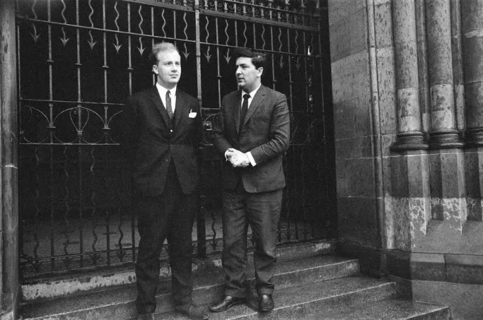Framed Print : Ivan Cooper, (left) Chairman and founding member of the Derry Citizens Action Committee