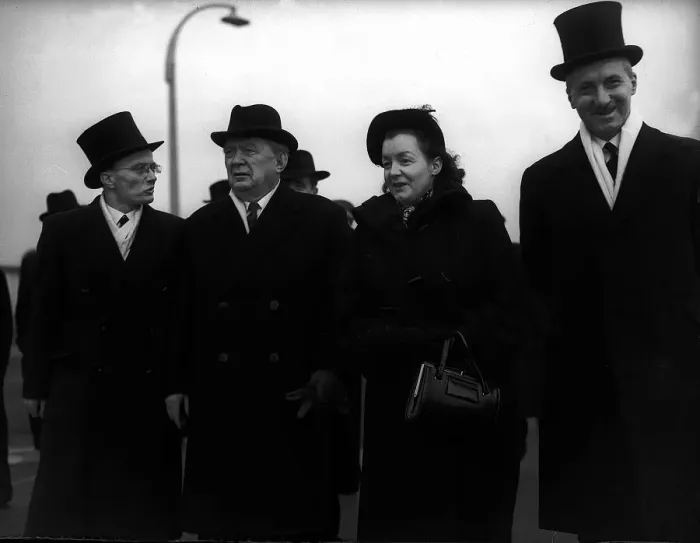 Framed Print : Ivan Riba President of Yugoslavia attending Feb 1952 the Funeral of King George Framed Print : Ivan Riba President of Yugoslavia attending Feb 1952 the Funeral of King George