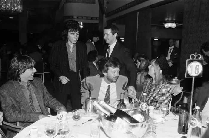 Framed Print : The Ivor Novello Awards at Gorsvenor House, London. Pictured, Bill Wyman, Eric Clapton Framed Print : The Ivor Novello Awards at Gorsvenor House, London. Pictured, Bill Wyman, Eric Clapton
