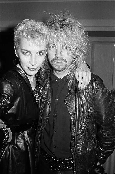 The Ivor Novello Awards. Pictured, Annie Lennox and Dave Stewart of Eurythmics