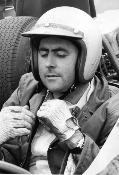 Framed Print : Jack Brabham who drove the Brabham-Climax at the European Grand Prix at Brands Hatch 11