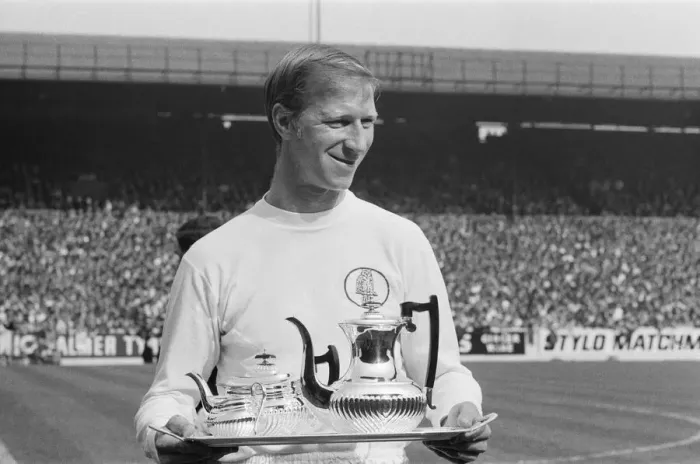 Framed Print : Jack Charlton for Leeds United, at Elland Road, Leeds, celebrating his 500 appearance for Framed Print : Jack Charlton for Leeds United, at Elland Road, Leeds, celebrating his 500 appearance for