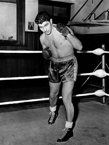 Jack Gardner. Training at the crown and Anchor Hotel, Brighton for his next title