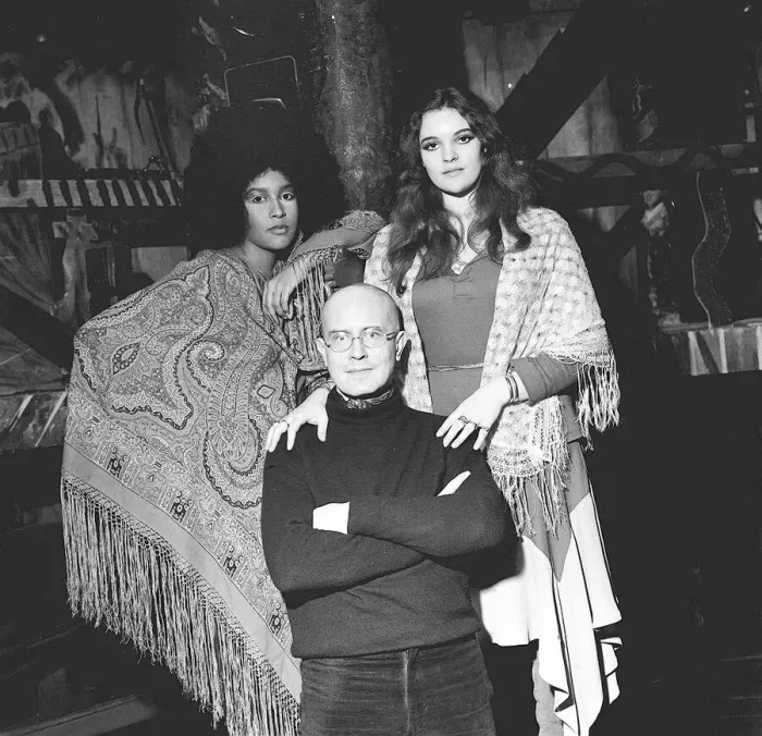 Framed Print : Jack Good producer and star of Catch My Soul with Marsha Hunt (lover of Mick jagger