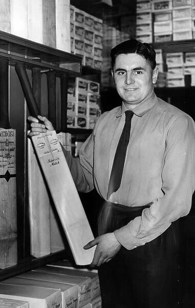 Jack Hatfield Jnr, from Jack Hatfield Sports, Middlesbrough, pictured holding cricket bat