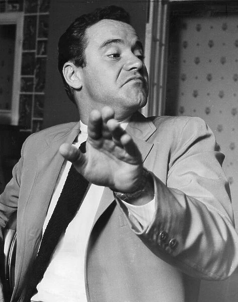 Jack Lemmon during interview in London - July 1956