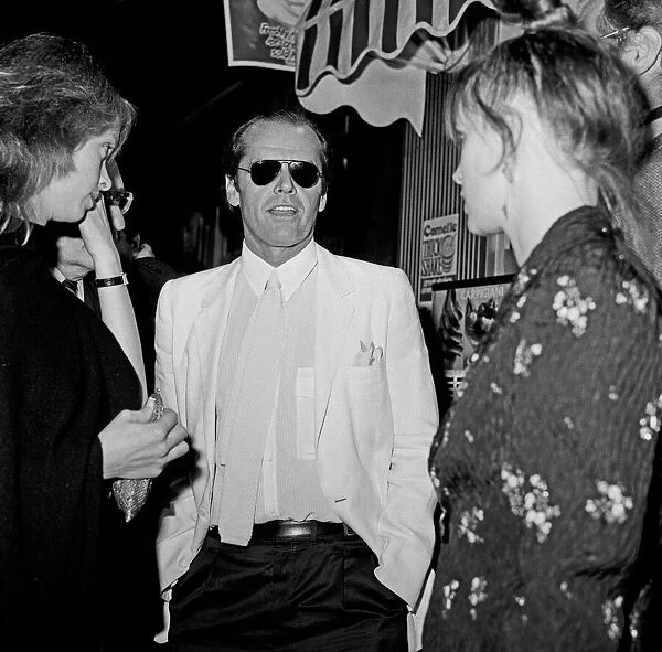 Jack Nicholson and Sabrina Guinness at Raymond Revuebar. 5th July 1981