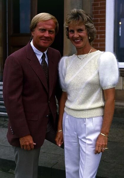 Jack Nicklaus July 1986 and wife Barbara At Turnberry for the Open 17