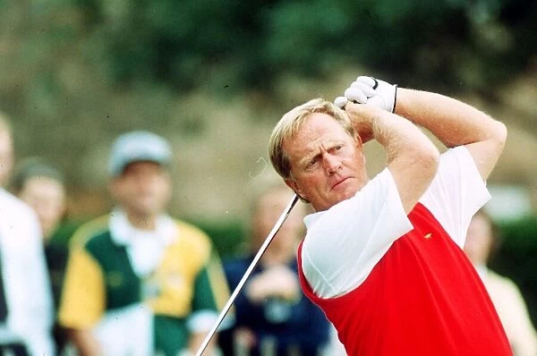 Jack Nicklaus, pictured during the 1992 Open Championship