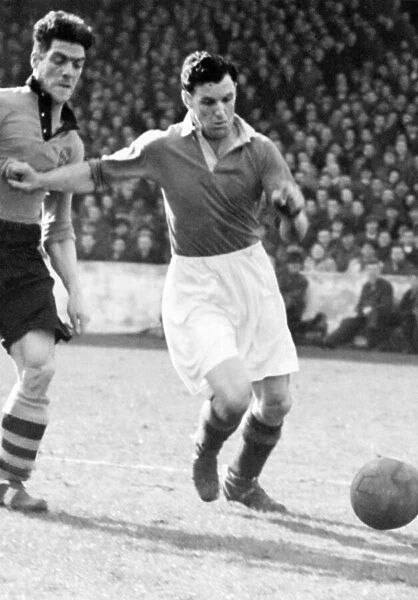 Jack Rowley. Manchester United F. C. March 1948 P012508