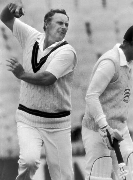 Jack Simmons, Lancashire and Tasmania Cricket Player. Circa 1987