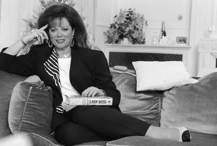 Framed Print : Jackie Collins in a London Hotel with her latest novel Lady Boss Framed Print : Jackie Collins in a London Hotel with her latest novel Lady Boss