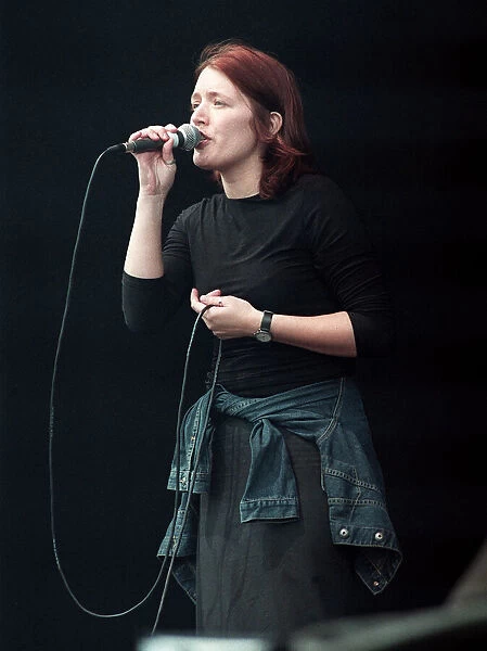Jackine Abbot of Beautiful South on stage at T in the Park, July 1999