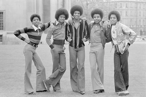 The jackson Five pop group in Hyde Park, London during their UK tour