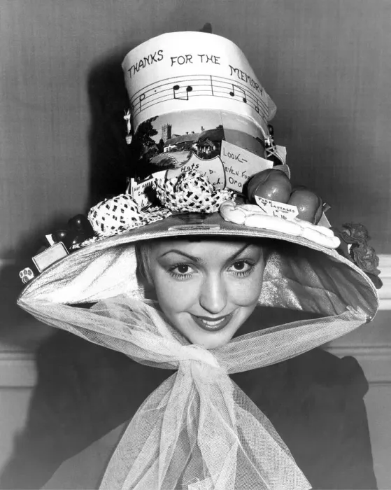 Framed Print : Jacky Harris is seen wearing an Easter bonnet by part time student Miss P
