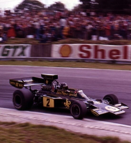 Jacky Ickx in the John Player Special Lotus at British Grand Prix, Brands Hatch