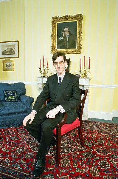 Jacob Rees-Mogg, Conservative candidate for Central Fife, Scotland. 25th January 1997