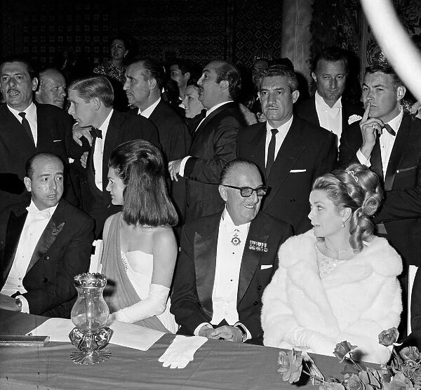 Jacqueline Kennedy and Princess Grace of Monaco attend a debutante ball in Seville, Spain