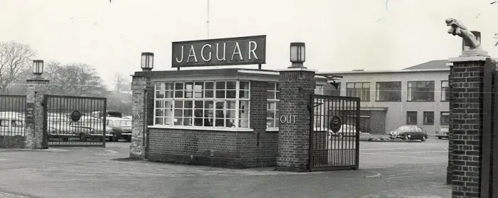 Framed Print : Jaguar Cars entrance, Browns Lane, Coventry. 4th March 1969 Framed Print : Jaguar Cars entrance, Browns Lane, Coventry. 4th March 1969