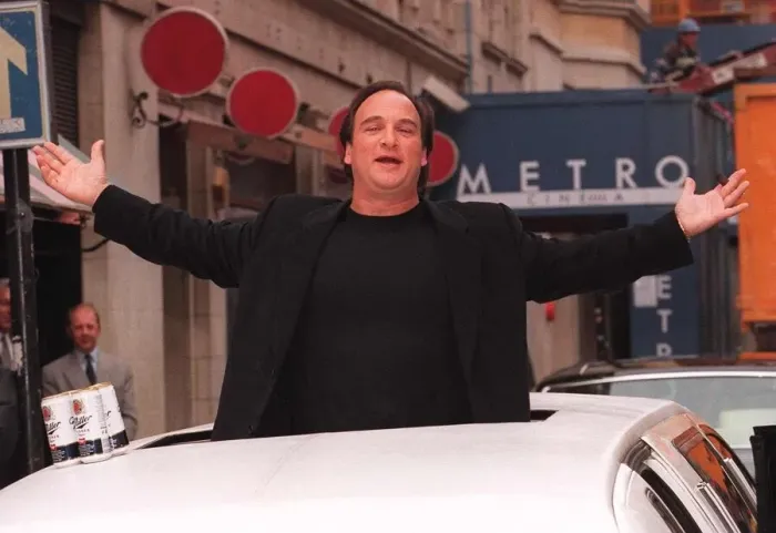 Framed Print : James Belushi american actor arrives for his London Photocall
