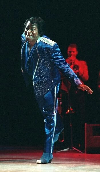 James Brown on stage at the Clyde Auditorium July 1998
