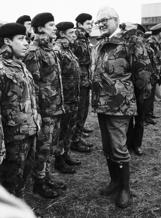 Framed Print : James Callaghan inspecting the Royal Artillary soldiers Framed Print : James Callaghan inspecting the Royal Artillary soldiers