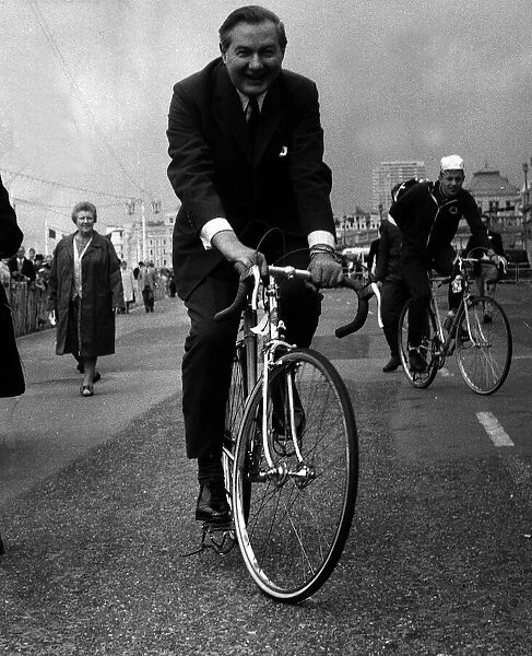James Callaghan for Labour Prime Minister of Britain participating in the 1968 Milk Race