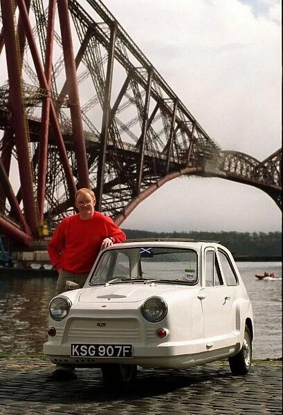 James Fraser with Bond car 875cc May 1998