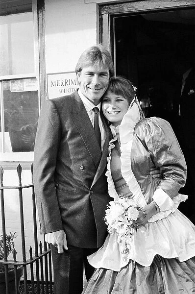 James Hunt, the 1976 World Motor Racing Champion, marries for the second time
