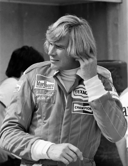 Framed Print : James Hunt attends a practice day for the British Grand Prix held at Brands Hatch, Kent Framed Print : James Hunt attends a practice day for the British Grand Prix held at Brands Hatch, Kent