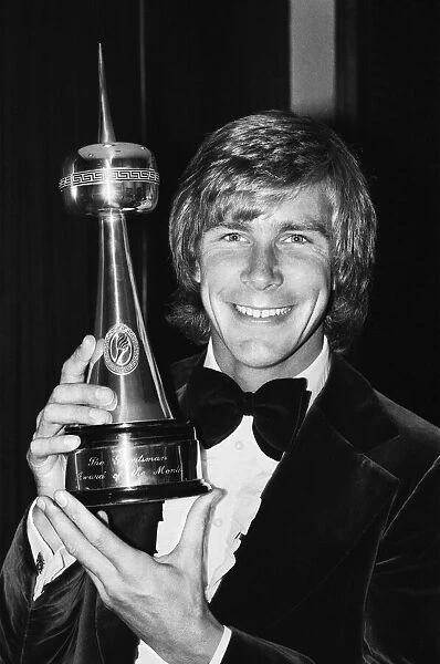 James Hunt, Motor Racing Driver, wins The Sportmans of the Month award