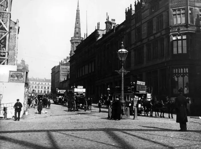 Framed Print : James Street, Liverpool. Circa 1900