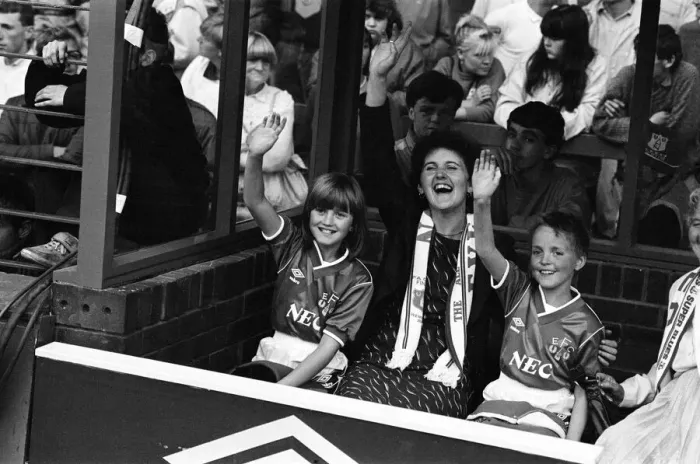 Framed Print : Jamie Baker and his twin sister Brenda, who were mascots for the Everton v Manchester Framed Print : Jamie Baker and his twin sister Brenda, who were mascots for the Everton v Manchester