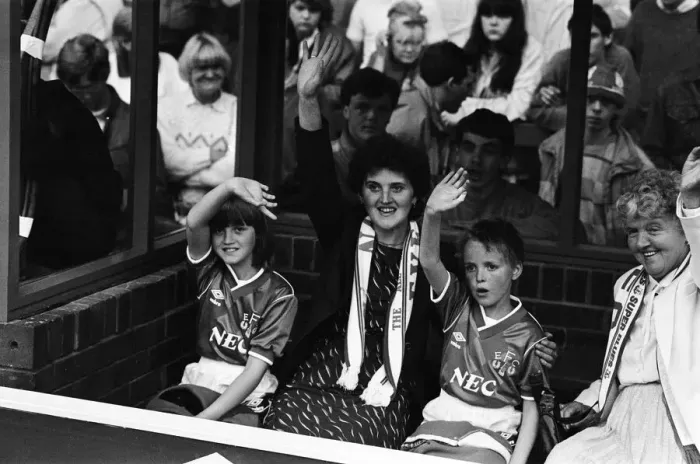 Framed Print : Jamie Baker and his twin sister Brenda, who were mascots for the Everton v Manchester Framed Print : Jamie Baker and his twin sister Brenda, who were mascots for the Everton v Manchester