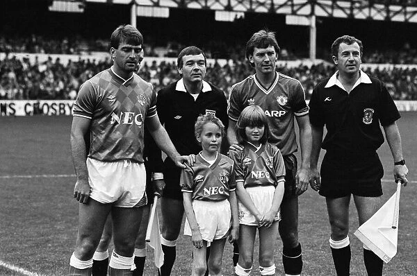 Jamie Baker and his twin sister Brenda, who were mascots for the Everton v Manchester