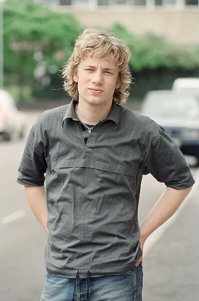 Jamie Oliver, television chef pictured in London in June 1999