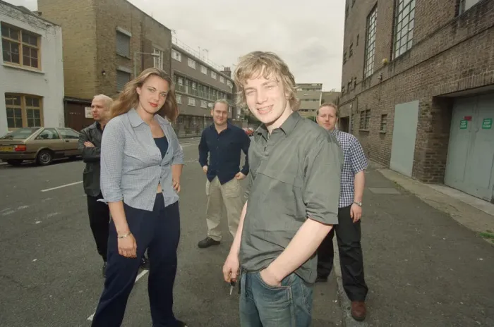 Framed Print : Jamie Oliver, television chef pictured in London in June 1999