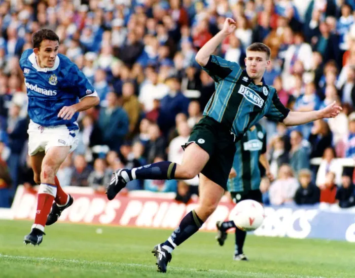 Framed Print : Jamie Pollock, Portsmouth v Middlesbrough FC, 23rd October 1994