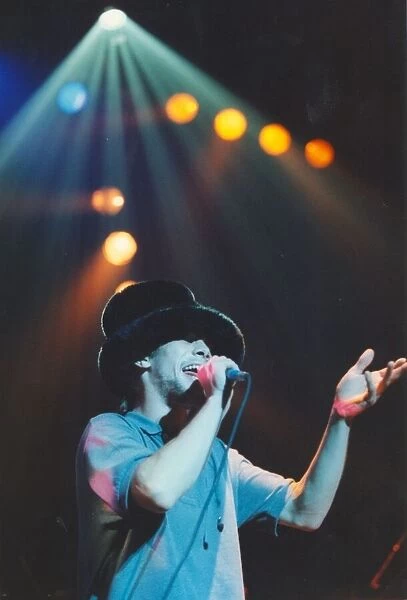 Jamiroquai - Jay Kay in concert at the City Hall in Newcastle. 15th October 1996
