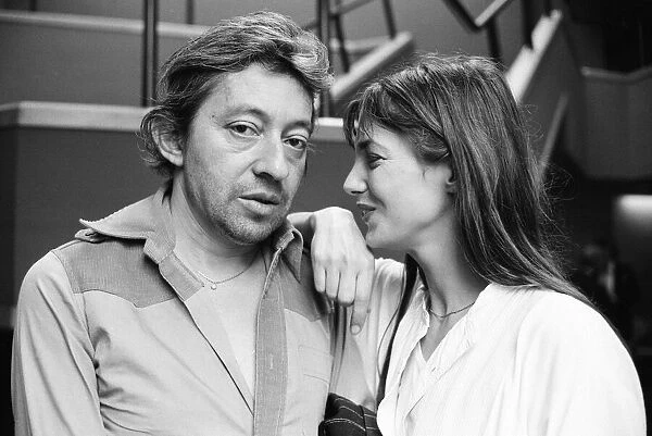 Jane Birkin & Serge Gainsbourg, pictured together after the UK showing of their film