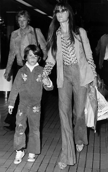 Jane Fonda American actress and daughter Vanessa 1976