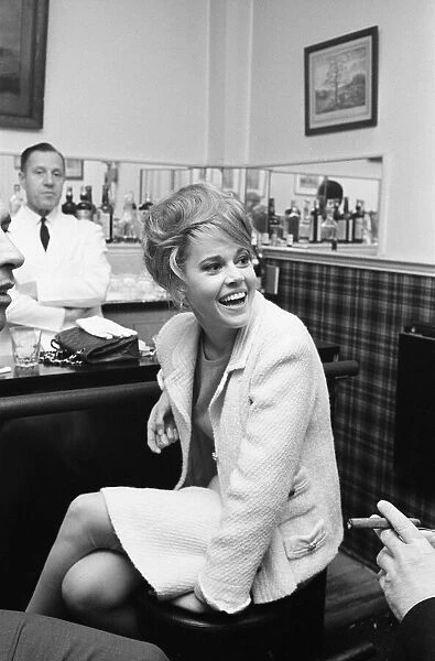 Jane Fonda, american actress, with husband, film director Roger Vadim