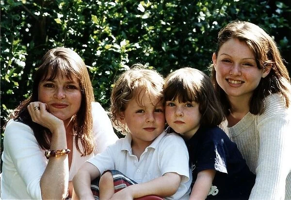 Janet Ellis TV Presenter with her family