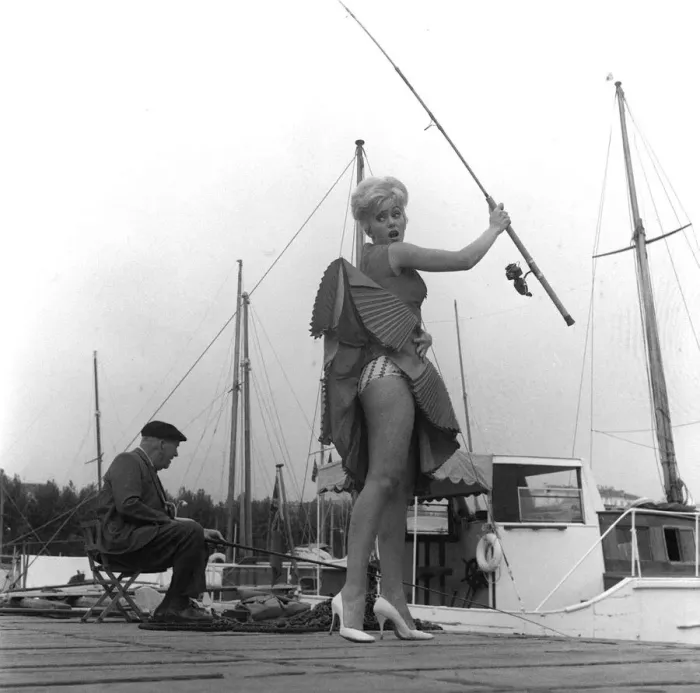 Framed Print : Janette Scott actress pictured in Cannes South of France in October 1963