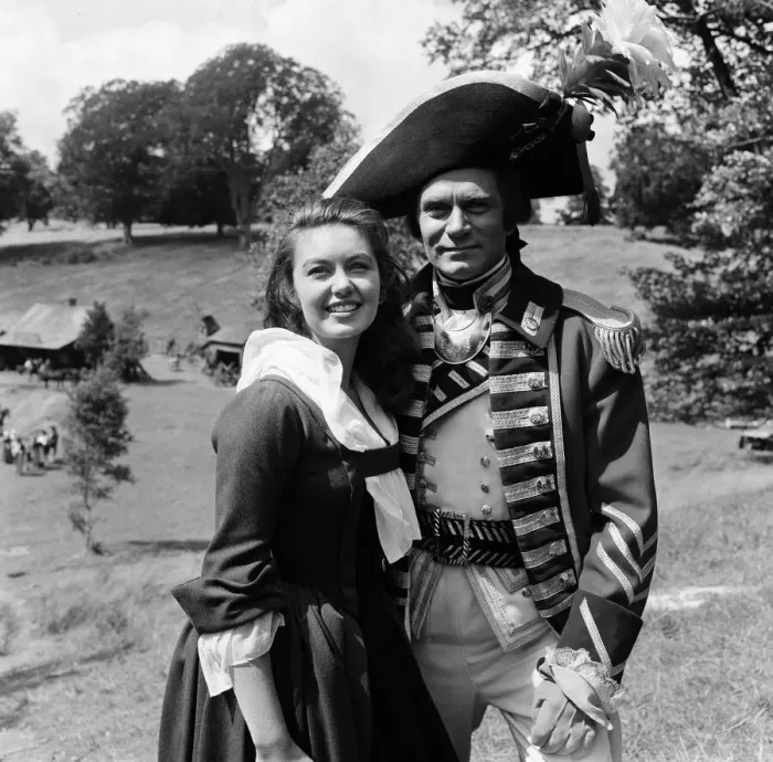 Framed Print : Janette Scott and Laurence Olivier on the set of The Devils Disciple Framed Print : Janette Scott and Laurence Olivier on the set of The Devils Disciple