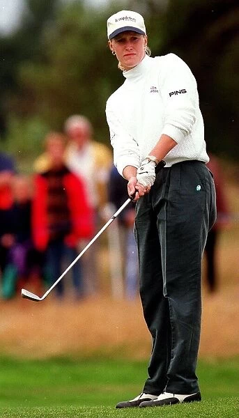 Janice Moodie Scottish woman golfer Aug 1998 playing in the British womens Open